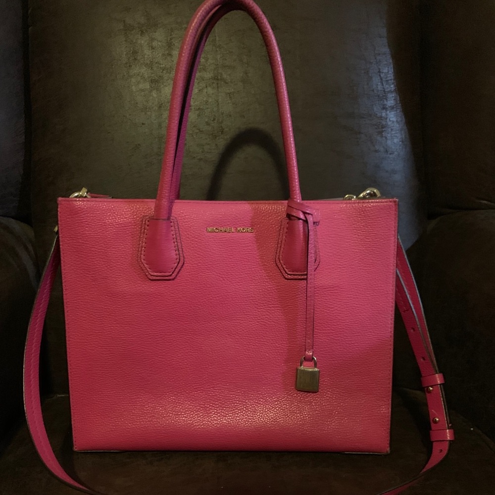 Pink leather MK purse